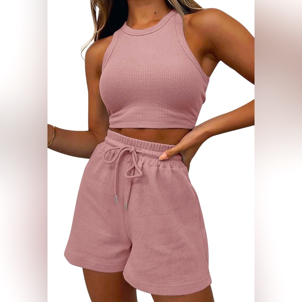 2 Piece Lounge Matching Set. Size S. Pink.